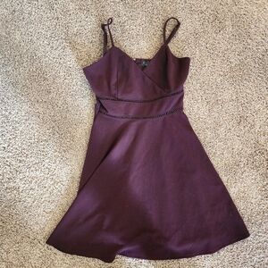 Y2K 2000's Trixxi Purple Sleevless V Neck Dress Juniors Size Small
